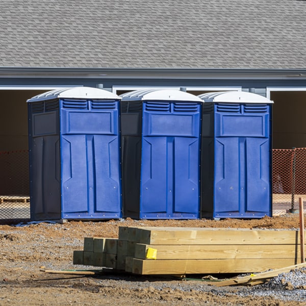 are there any additional fees associated with portable restroom delivery and pickup in New Sharon